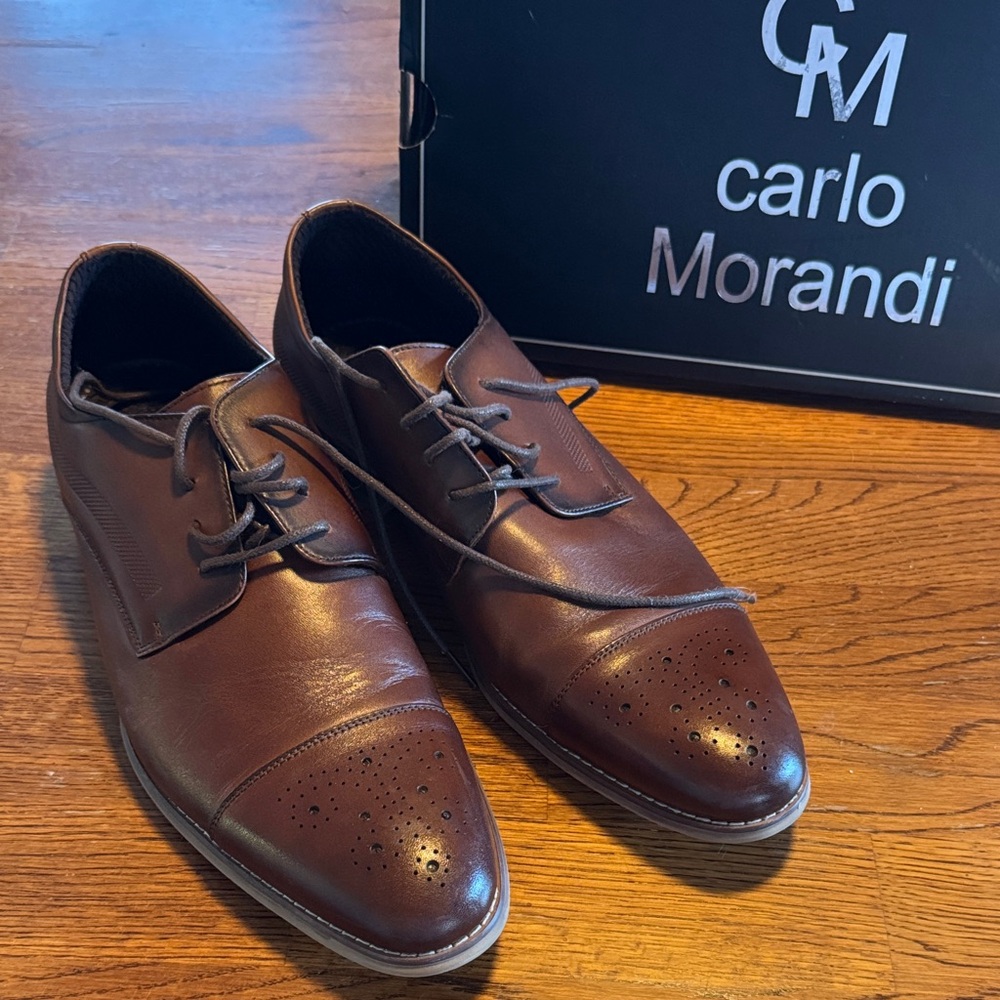 Men's Dark Brown Leather Derbys